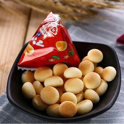 Japanese Snacks - Japanese Ball Crackers - Mini Egg Biscuits - 1 Packet 