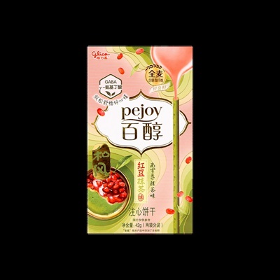 Asian Snacks- Pejoy - Red Bean Matcha - Chinese Edition - Adzuki Bean Matcha -  42g