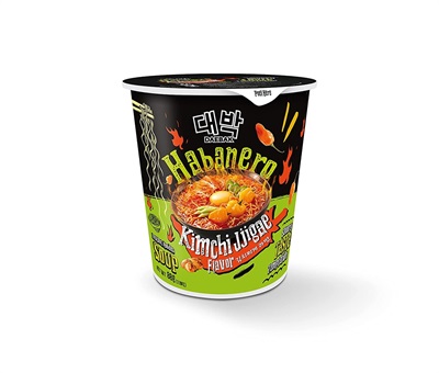 Daebak Noodles - Halal - Habanero - Kimchi Jjigae Instant Noodles - 1 Cup - 88G