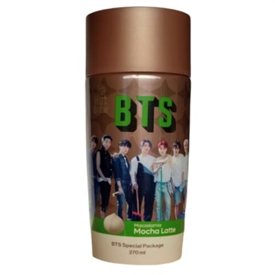 BTS - Hot Brew - Macadamia Mocha Latte - Group -  BTS Special Package - 270 ml (Full Bottle) 