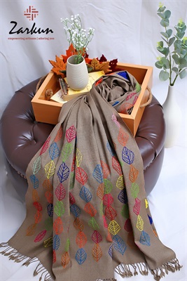 Ladies Embroidery Shawl - Barg-E-Gulab -48