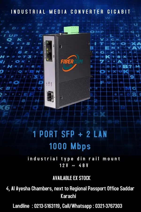 Industrial Media 1SFP+2LAN gigabit