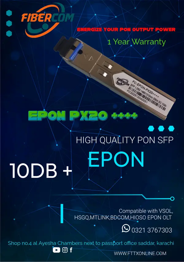 Fibercom Epon Sfp +10dbm