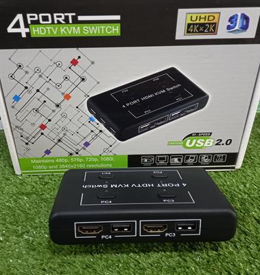 4 Port HDMI KVM Switch 4in 1out