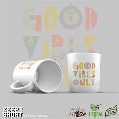 " Good Vibes Only " Mini (Exclusive 7oz Size) Mug