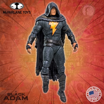 McFarlane Toys - DC Multiverse - Black Adam (Cloak Version) (Movie) Action Figure