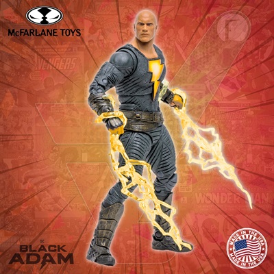 McFarlane Toys - DC Multiverse - Black Adam (Lightning Version) (Movie) Action Figure