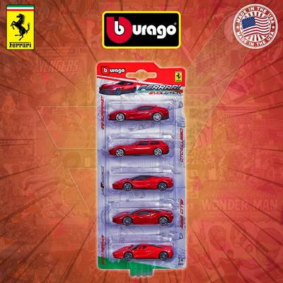 Bburago - Ferrari Race And Play Evolution (5 Pack) (1:64)
