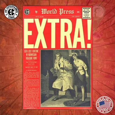 EC: (Rare) World Press EXTRA! #2: Casualties of a Bygone Golden Age Drama (1955)