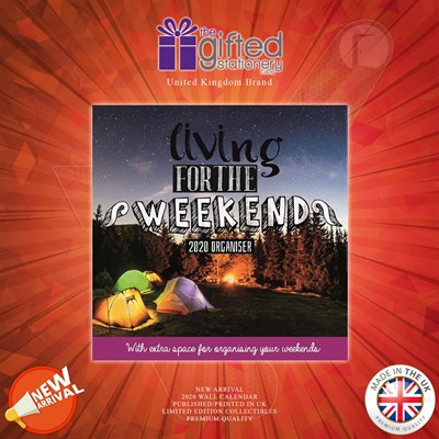 Living For The Weekend (Branded 2020 Wall Calendar) By The Gifted Stationary Co. Ltd. UK