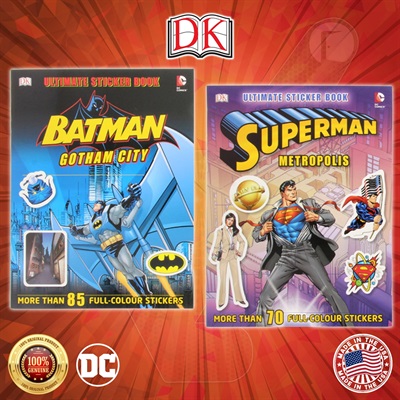 DC Comics - Ultimate Sticker Adventures (Batman Dark Knight & Superman Superpowers) (Set of 2)