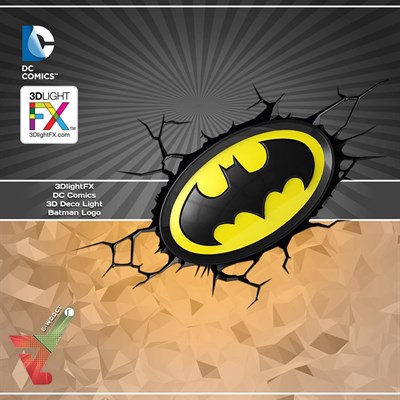 3DlightFX - DC Comics 3D Deco Light - Batman Logo
