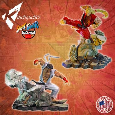 Kinetiquettes - Street Fighter II - Battle of Brothers - Ryu & Ken (1/6 Scale Limited Edition Dioramas)