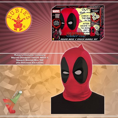 Rubie's Costume Company - Marvel Deadpool Deluxe Mask & Speech Bubble Box Set (PX Previews Exclusive