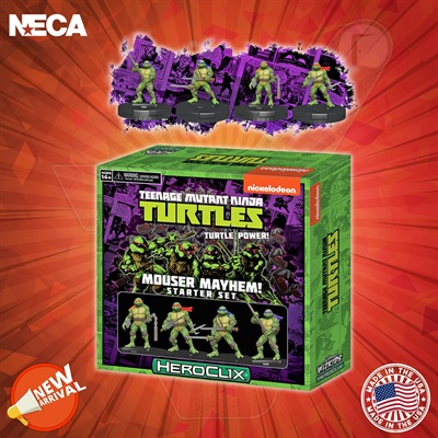 NECA - HeroClix - Teenage Mutant Ninja Turtles (TMNT) - Mouser Mayhem Board Game