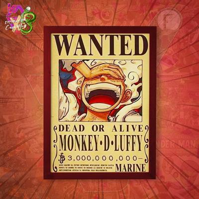 One Piece Manga A3 Size Poster (WANTED) (Retro) (Frame Not Included)