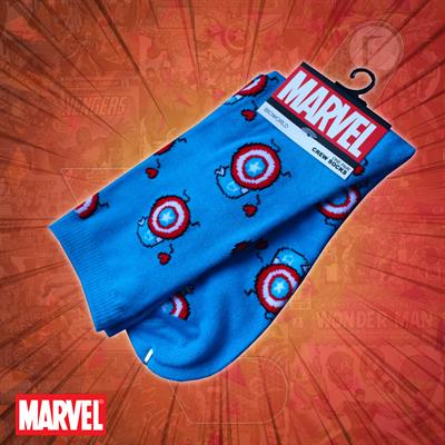 BioWorld - Marvel - Captain America - Crew Socks (Unisex)