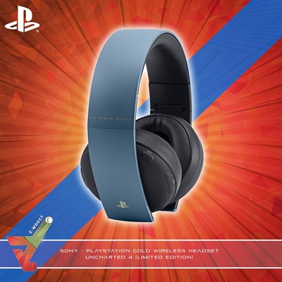 Sony - PlayStation Gold Wireless Headset - Uncharted 4 (Limited Edition)
