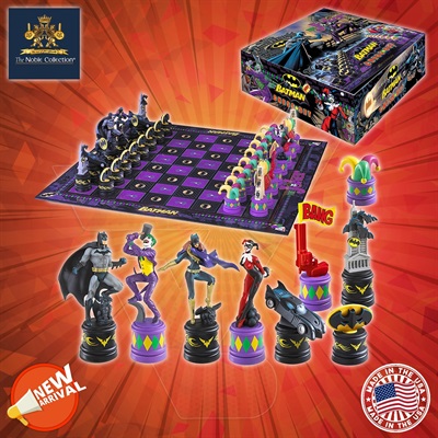 The Noble Collection - Batman Chess Set (Dark Knight vs Joker)