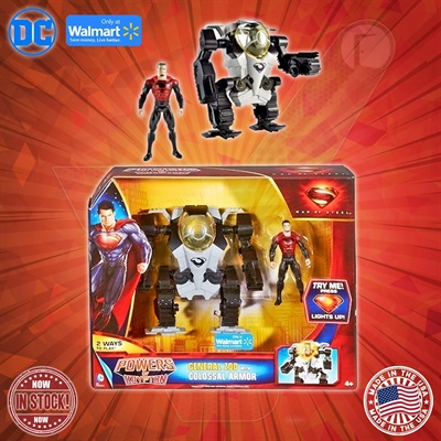 Mattel - Man of Steel - Movie Powers of Krypton - General Zod with Colossal Armor (Walmart Exclusive