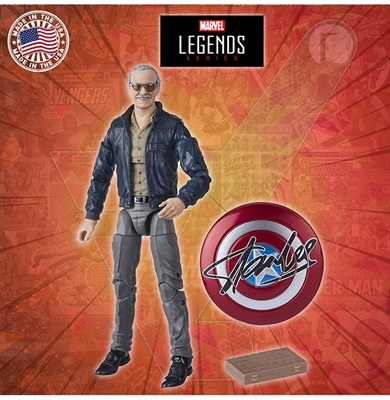 Hasbro - Marvel Legends Series - Stan Lee - The Avengers Cameo  ( Includes 2 Accessories)