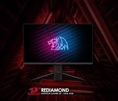 REDIAMOND 25? Gaming Monitor 25? 144Hz, Full HD, 1ms with HOLOGRAM LOGO and RGB Panels on Backside –