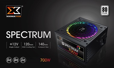 Xigmatek Spectrum 700W 80+ White RGB Power Supply Unit