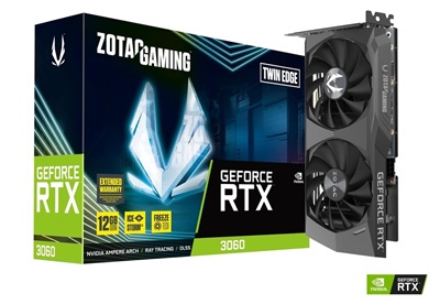ZOTAC GAMING GeForce RTX 3060 12gb Twin Edge OC Graphics Card (Open Box)