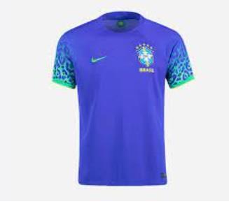 Brazil Football Jersey and Shorts away 2022 for Kids