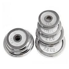 CHROME WEIGHT PLATES (10kg in Pair)
