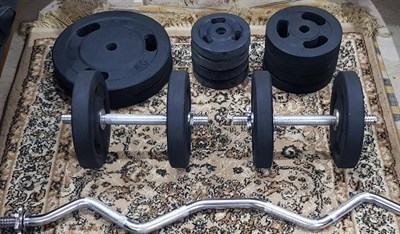 RUBBER COATED PLATES (1kg pair)