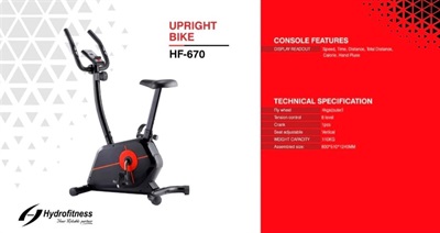 Hydrofitness upright Exercise Bike HF670