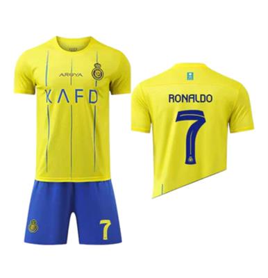 Al nassr Ronaldo football home kit (shirt+shorts) 