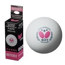 PACK OF 3 BUTTERFLY TABLE TENNIS BALLS