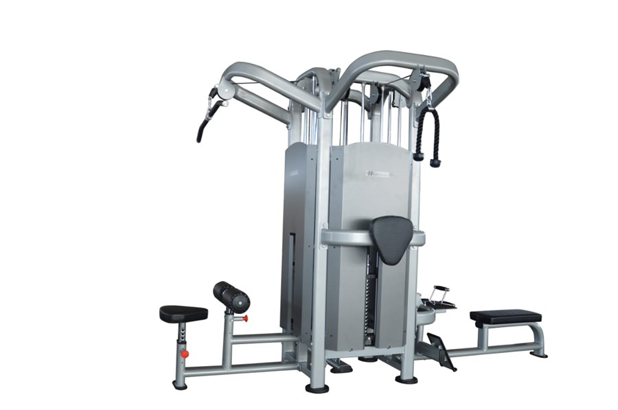 Whole body Commercial 6 Station Multi Gym, Weight: 550 Kg at Rs