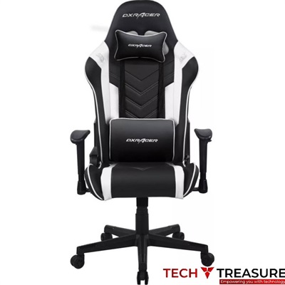 DXRacer PRINCE P132 Gaming Chair, White Black, GC-P132-NW-F2-158