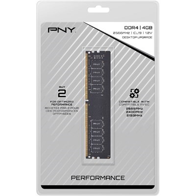 PNY 4GB Performance DDR4 2666MHz Desktop Memory MD4GSD42666