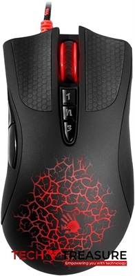 A4tech Bloody A90 Light Strike 6200 CPI Ultra Core Activated Drag Click ButterFly Click Gaming Mouse