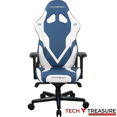 DXRacer G Series Gaming Chair - Blue | White, GC-G001-BW-C2-422
