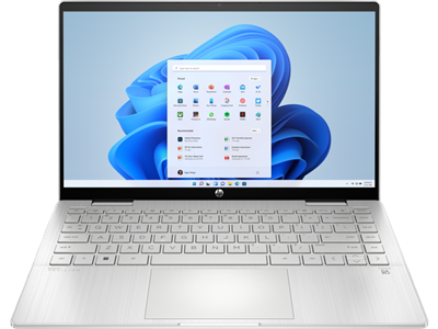 HP PAVILION X360 14-EK2055 Intel Core 5 120U 14th Generation, 16GB Ram DDR5, 1TB SSD NVMe, Intel Iris Graphics, 14" FHD (1920x1080) Touch Screen, Windows 11, Silver.