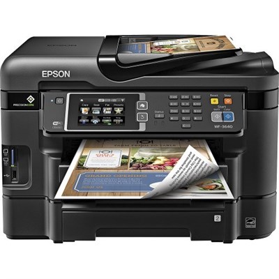 Epson - WorkForce WF-3640 Wireless All-In-One Printer - Black