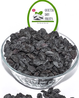 Kishmish(Raisin) - Black Drak - without Seeds -Black Dried Fresh Raisins Seedless, ready to eat (1LB) 500grams }  kali kishmish 