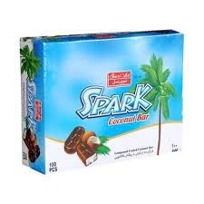 Spark Coconut Coated With Chocolate | Spark Coconut Bar - Pack of 30 Pcs - Imported Spark Coconut Flavored Chocolate | Irani Chocolate In Pakistan