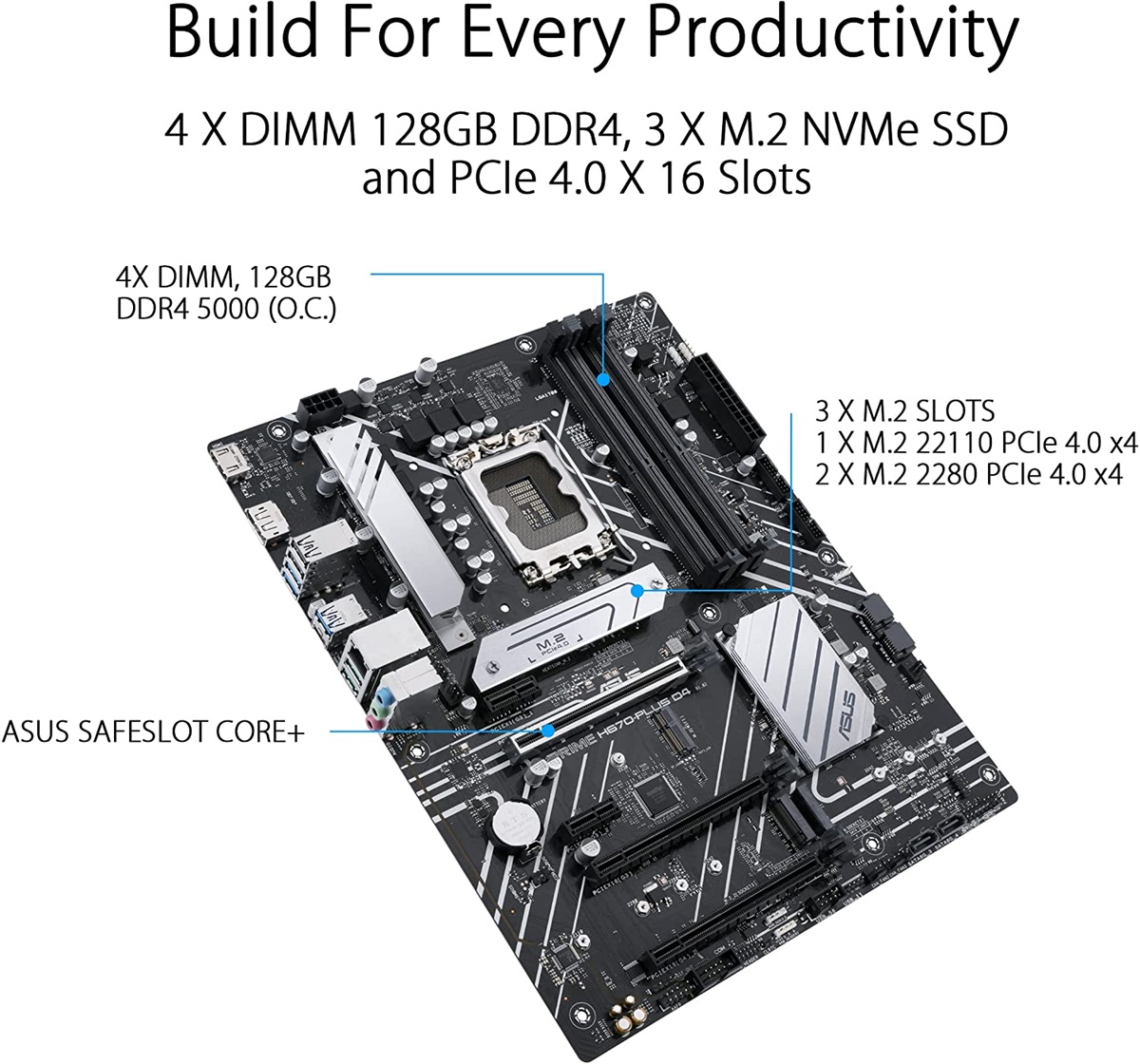 ASUS PRIME H670-PLUS D4 Intel H670 LGA 1700 ATX