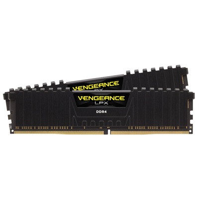 Corsair Vengeance LPX 64GB (2x32GB) 3200MHz C16 DDR4 DRAM Memory Kit - Black