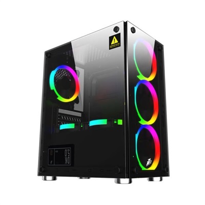 1st Player Firebase X2 Micro-ATX Tempered Glass Gaming Case