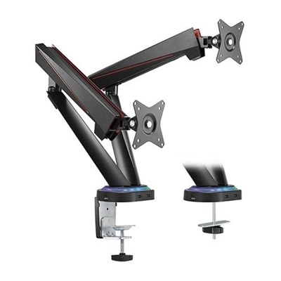 Twisted Minds RGB Dual Spring-Assisted Pro Gaming Monitor Arm with USB