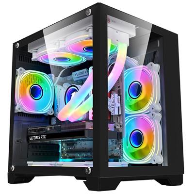 1st Player MV5 Micro-Tower microATX Case - Black - Free Delivery