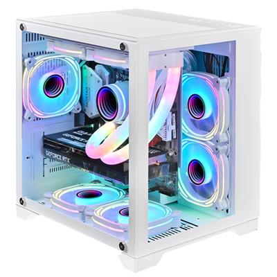 1st Player MV5 Micro-Tower microATX Case - White - Free Delivery
