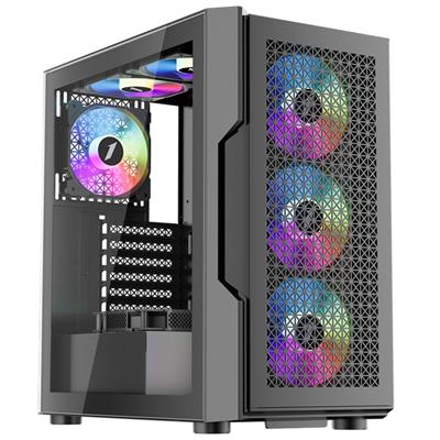 1st Player T7 ARGB Mid-Tower ATX Gaming Case - Black